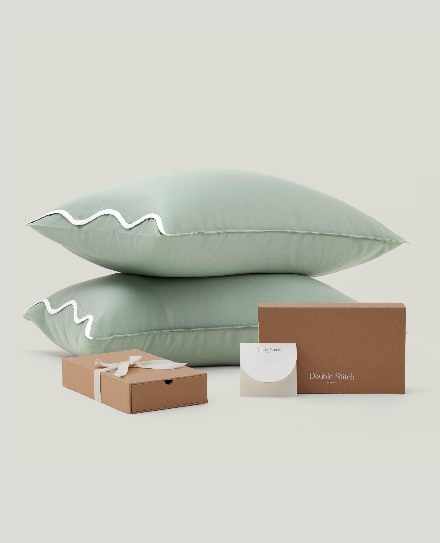 Cotton TENCEL™ Scalloped Pillowcases - Double Stitch By Bedsure
