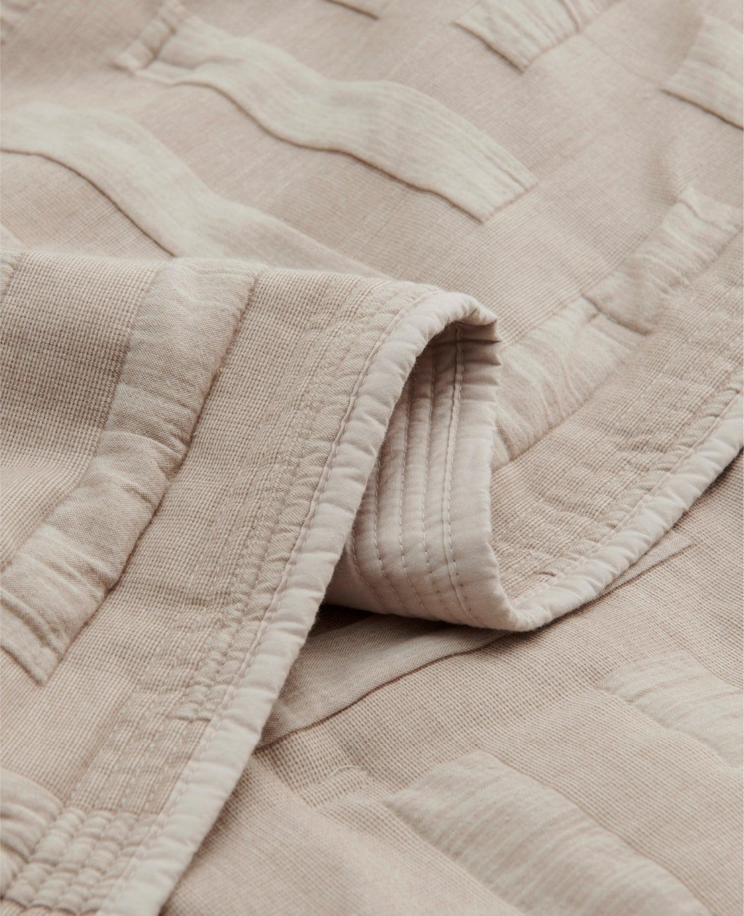 Cotton Jacquard Quilt Set - Double Stitch By Bedsure