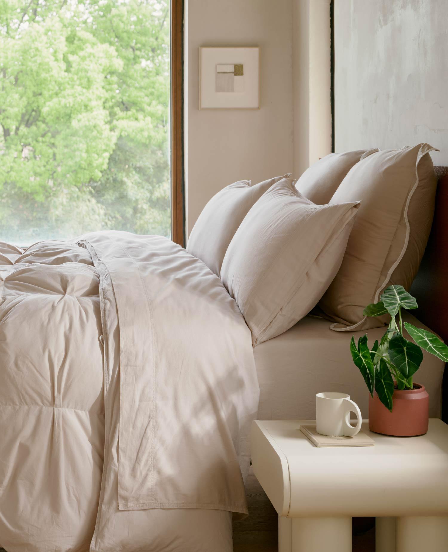 Cotton TENCEL™ Scalloped Pillowcases - Double Stitch By Bedsure