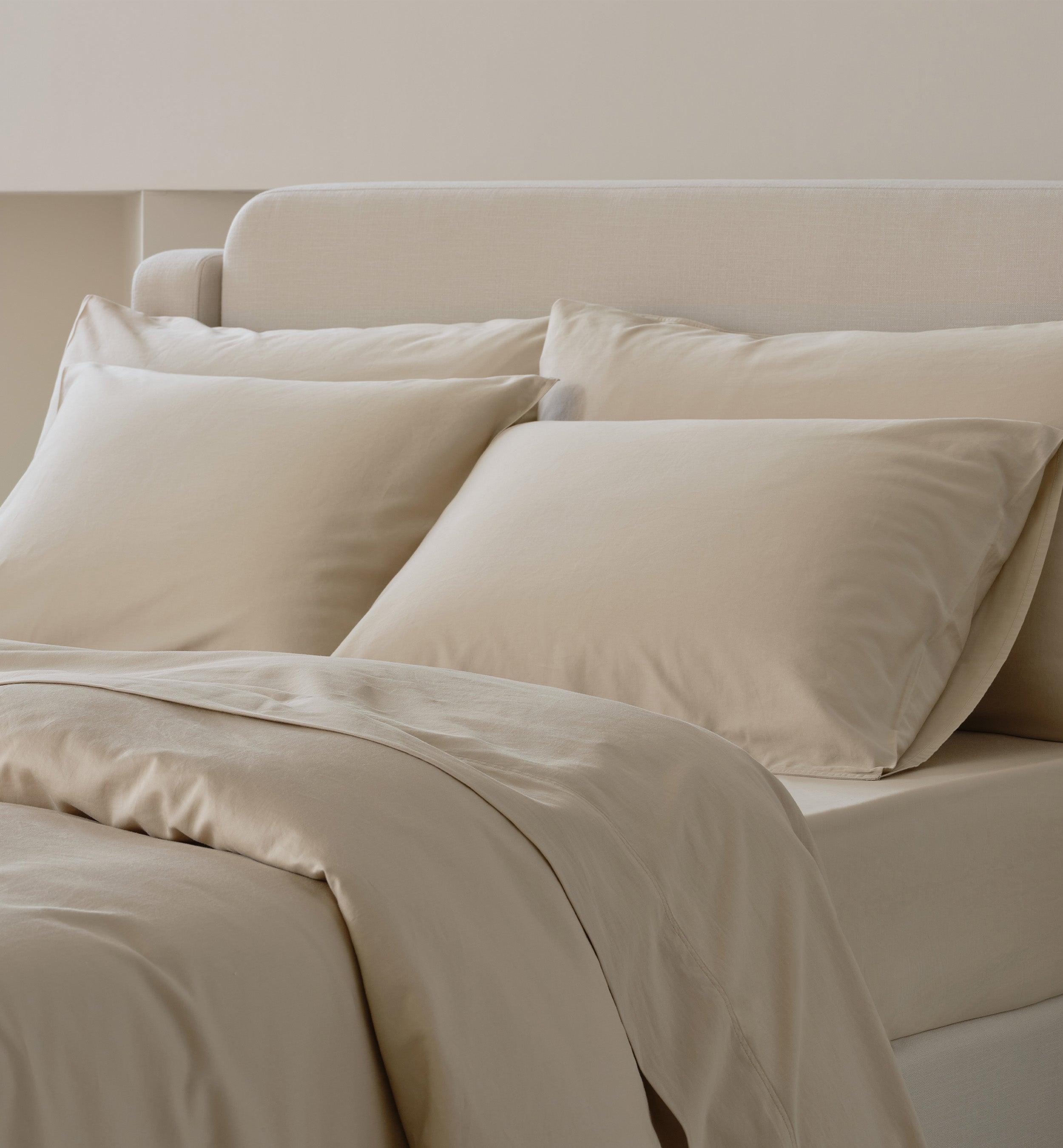 Perfect Blend 6535 Cotton TENCEL™ Sateen Duvet Cover Set - Double Stitch By Bedsure