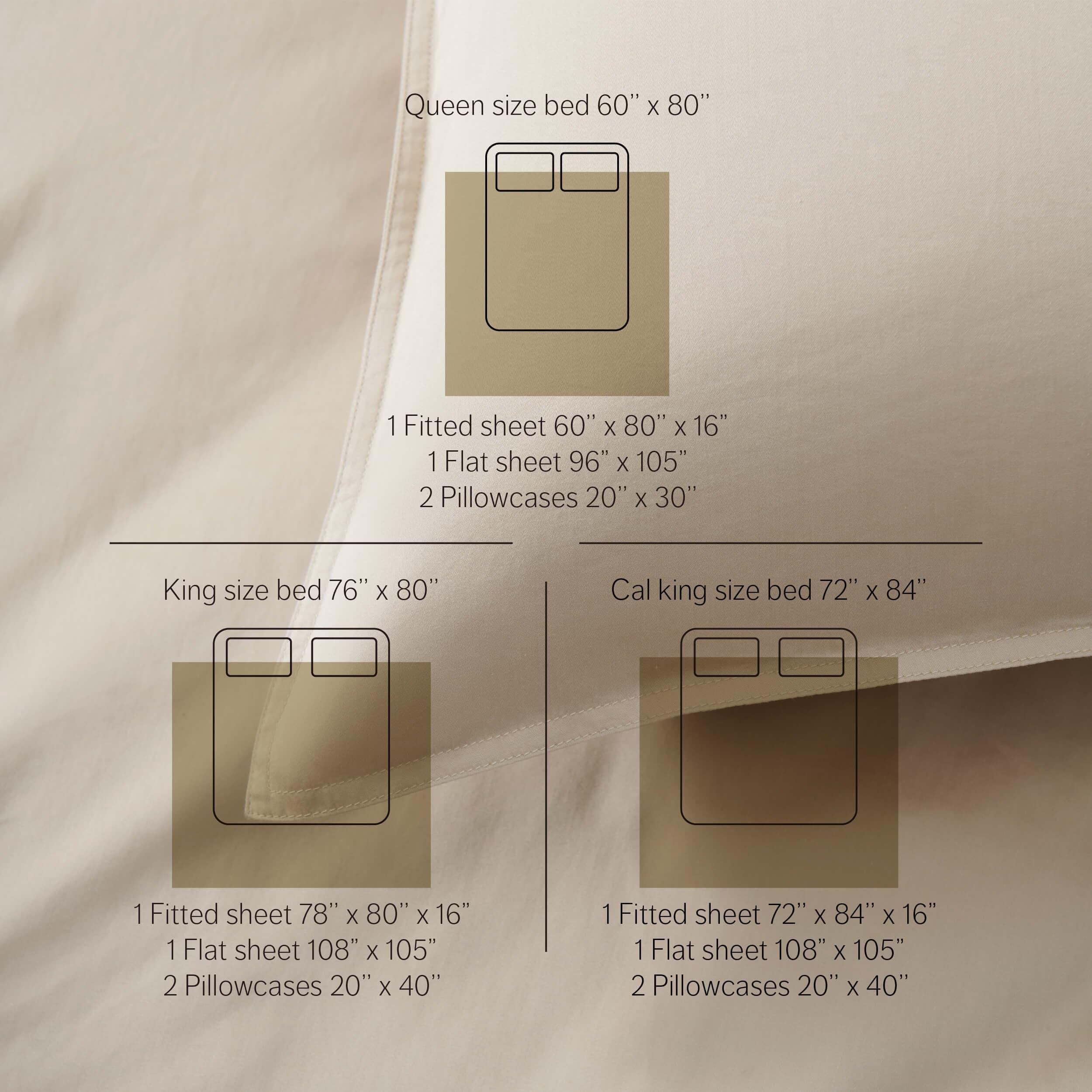 Cotton TENCEL™ Sateen Sheet Set - Double Stitch By Bedsure