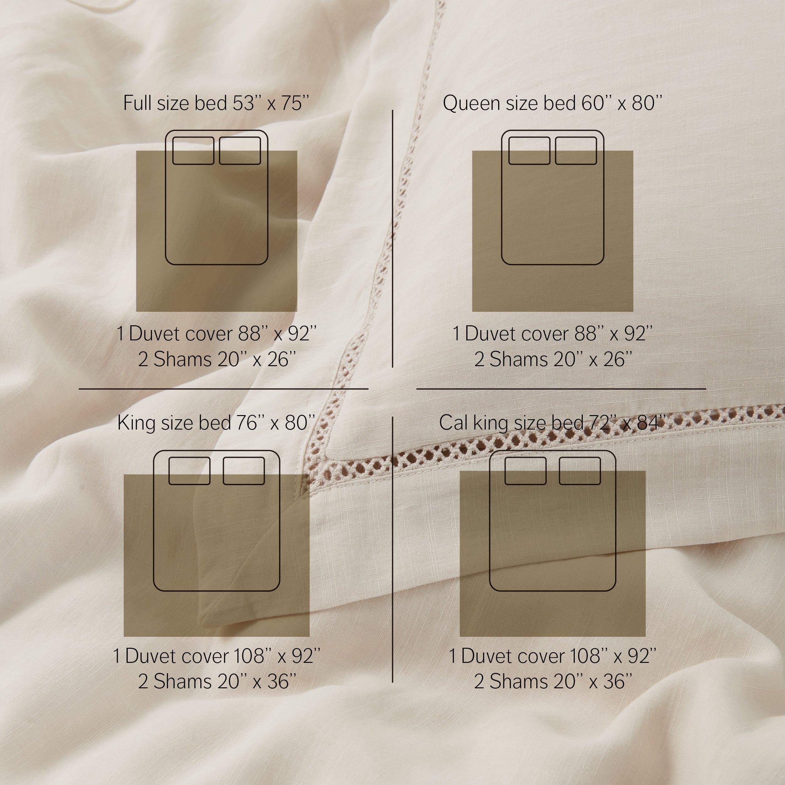 Linen TENCEL™ Lyocell Duvet Cover Set - Double Stitch By Bedsure