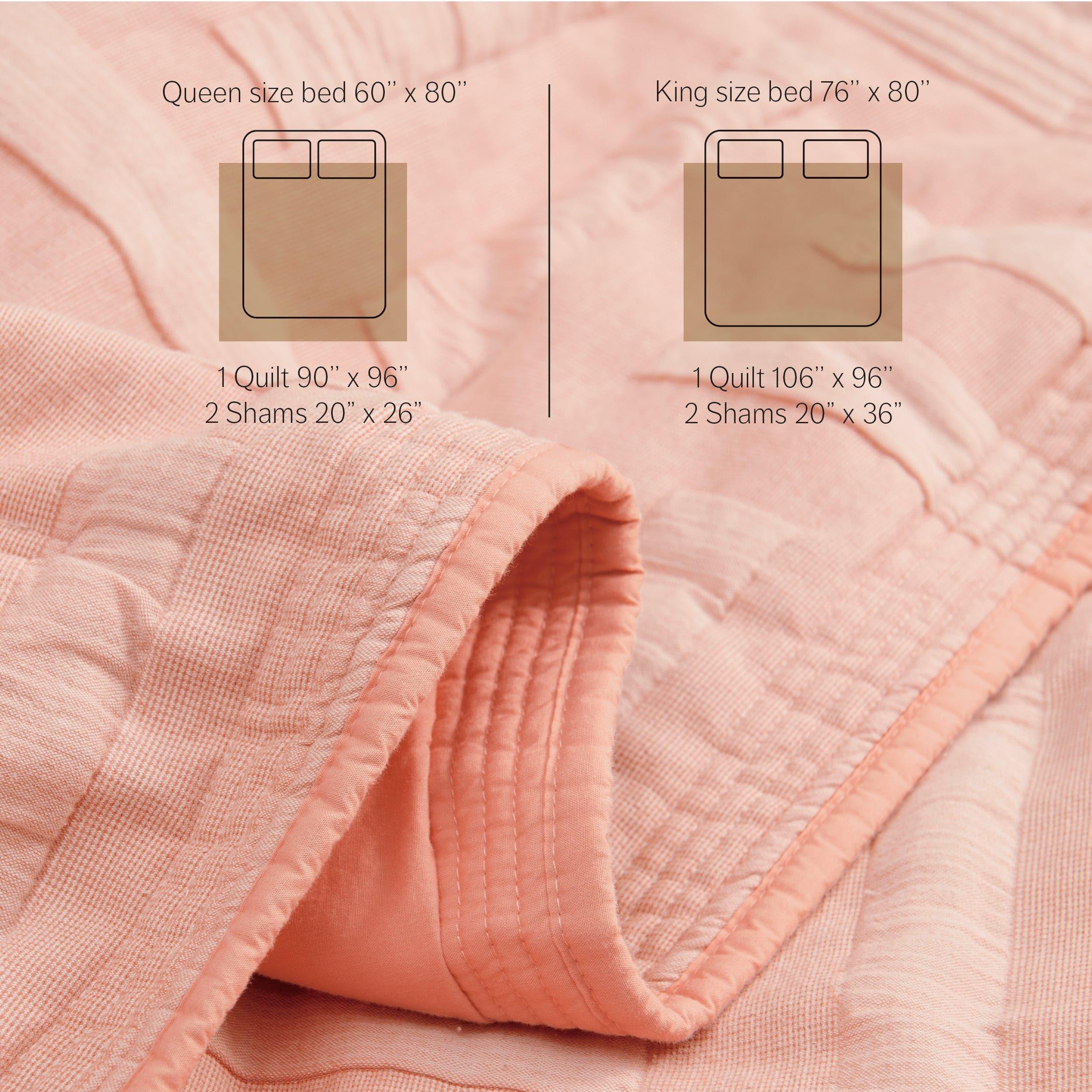 Cotton Jacquard Quilt Set - Double Stitch By Bedsure