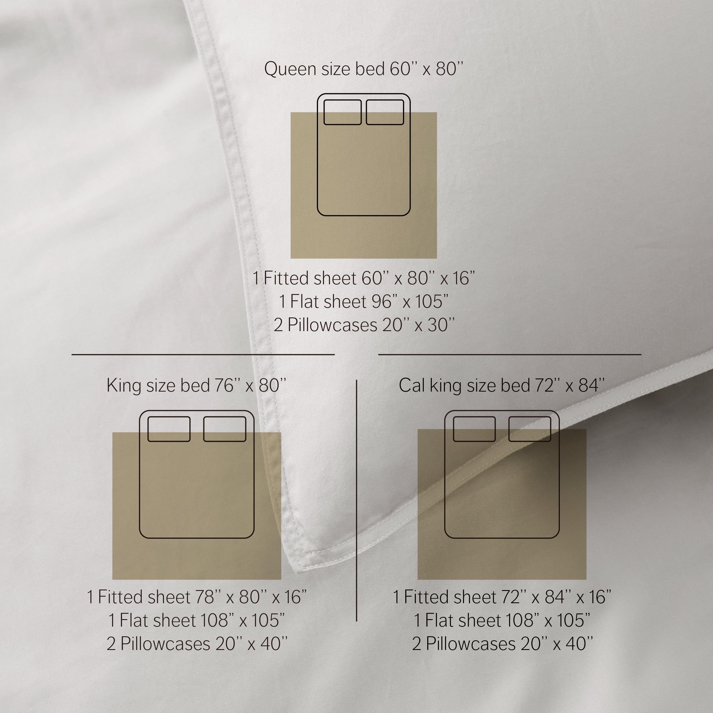 Cotton TENCEL™ Sateen Sheet Set - Double Stitch By Bedsure