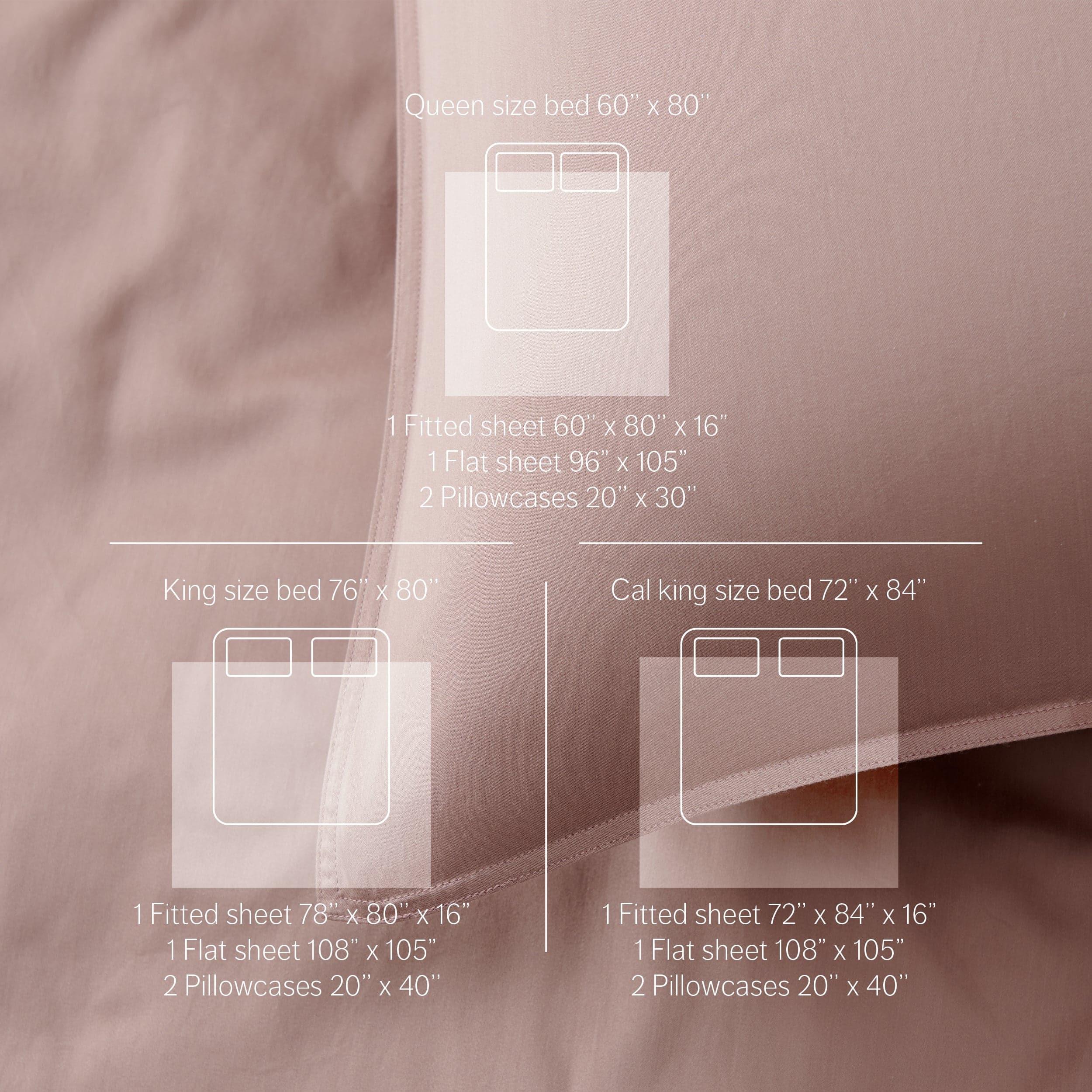 Cotton TENCEL™ Sateen Sheet Set - Double Stitch By Bedsure