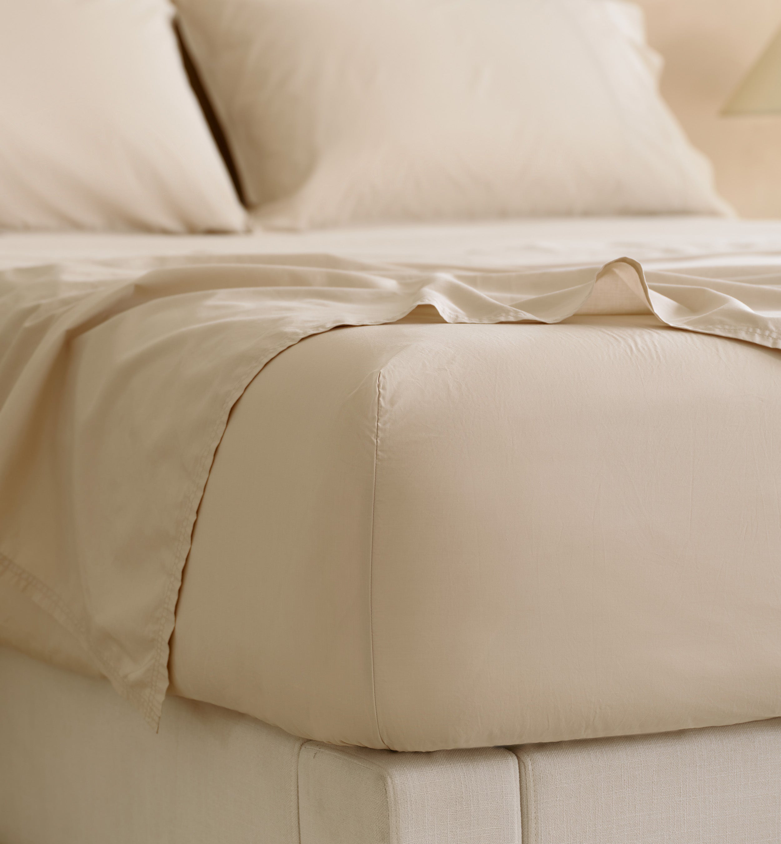 Perfect Blend 6535 Cotton TENCEL™ Percale Fitted Sheet - Double Stitch By Bedsure