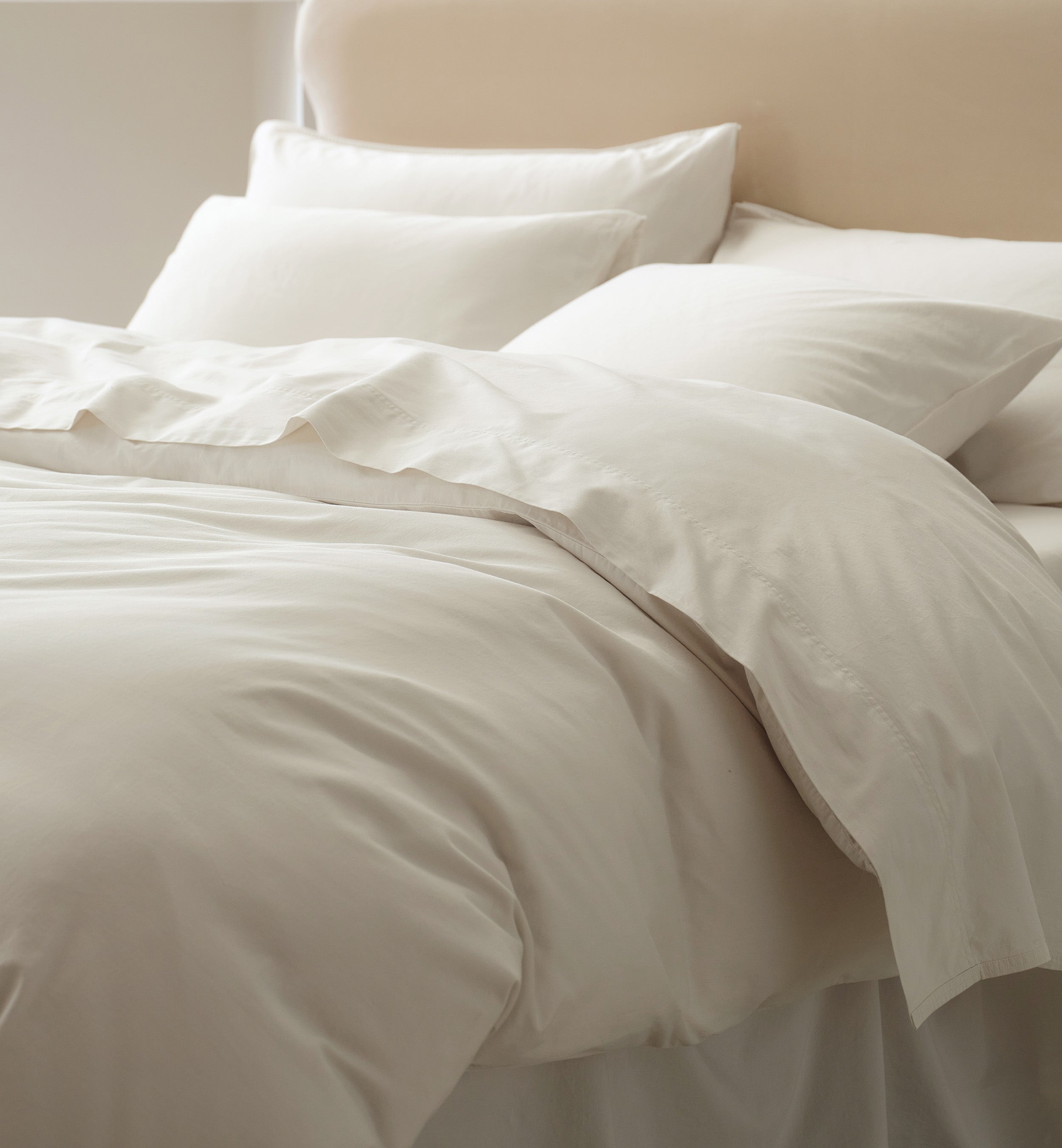 Organic Cotton Duvet Cover Set - Double Stitch By Bedsure