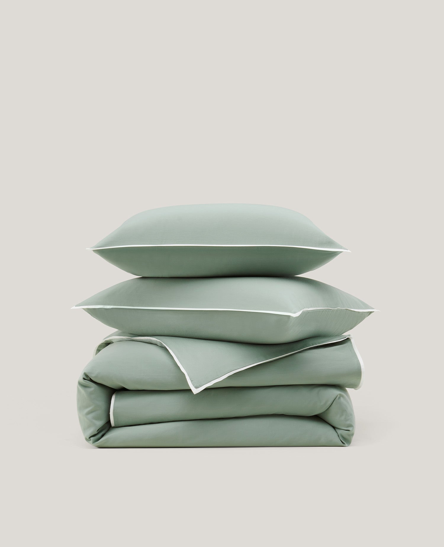 Frame Cotton TENCEL™ Sateen Duvet Cover Set