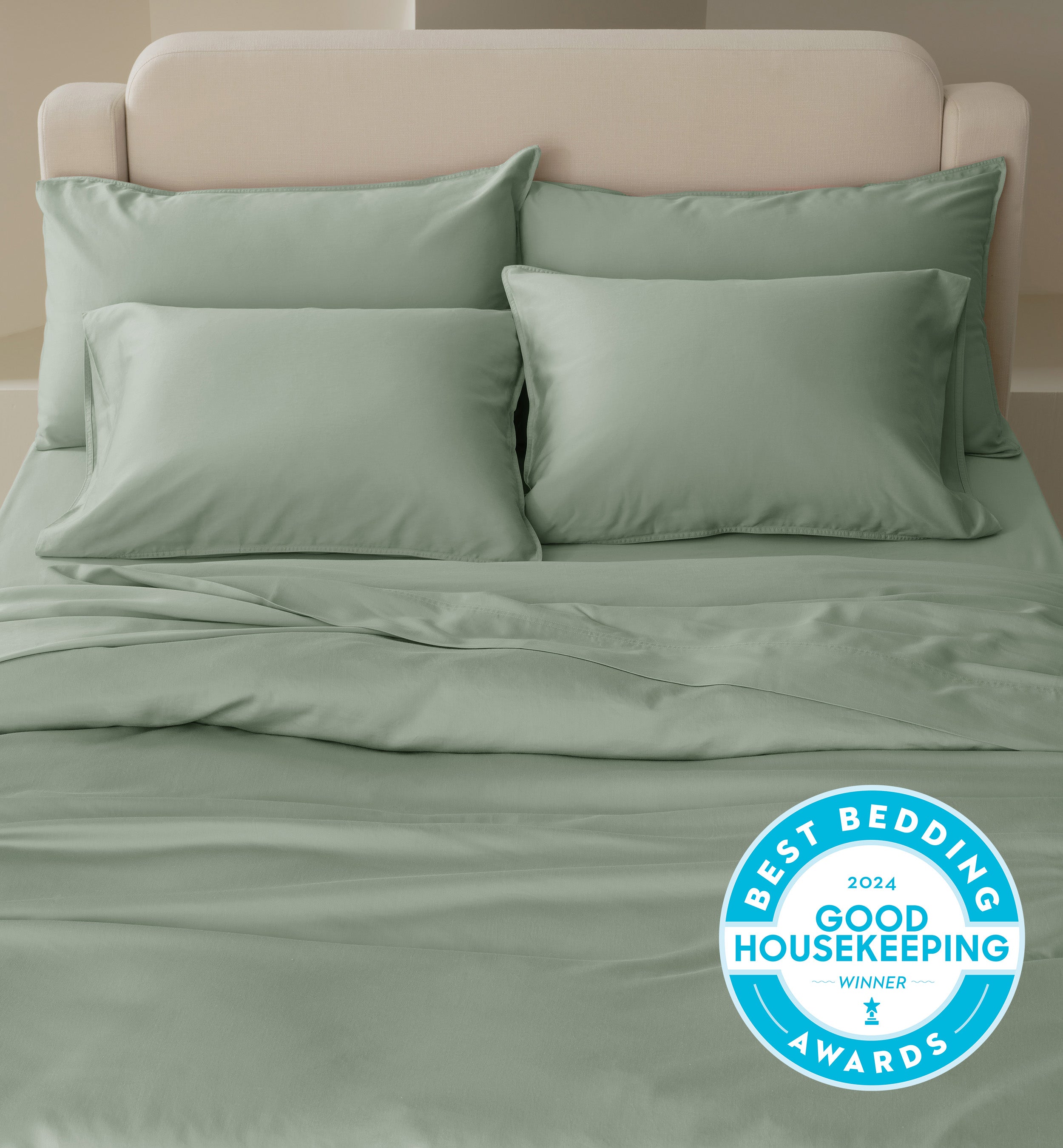 Perfect Blend 6535 Cotton TENCEL™ Sateen Duvet Cover Set - Double Stitch By Bedsure