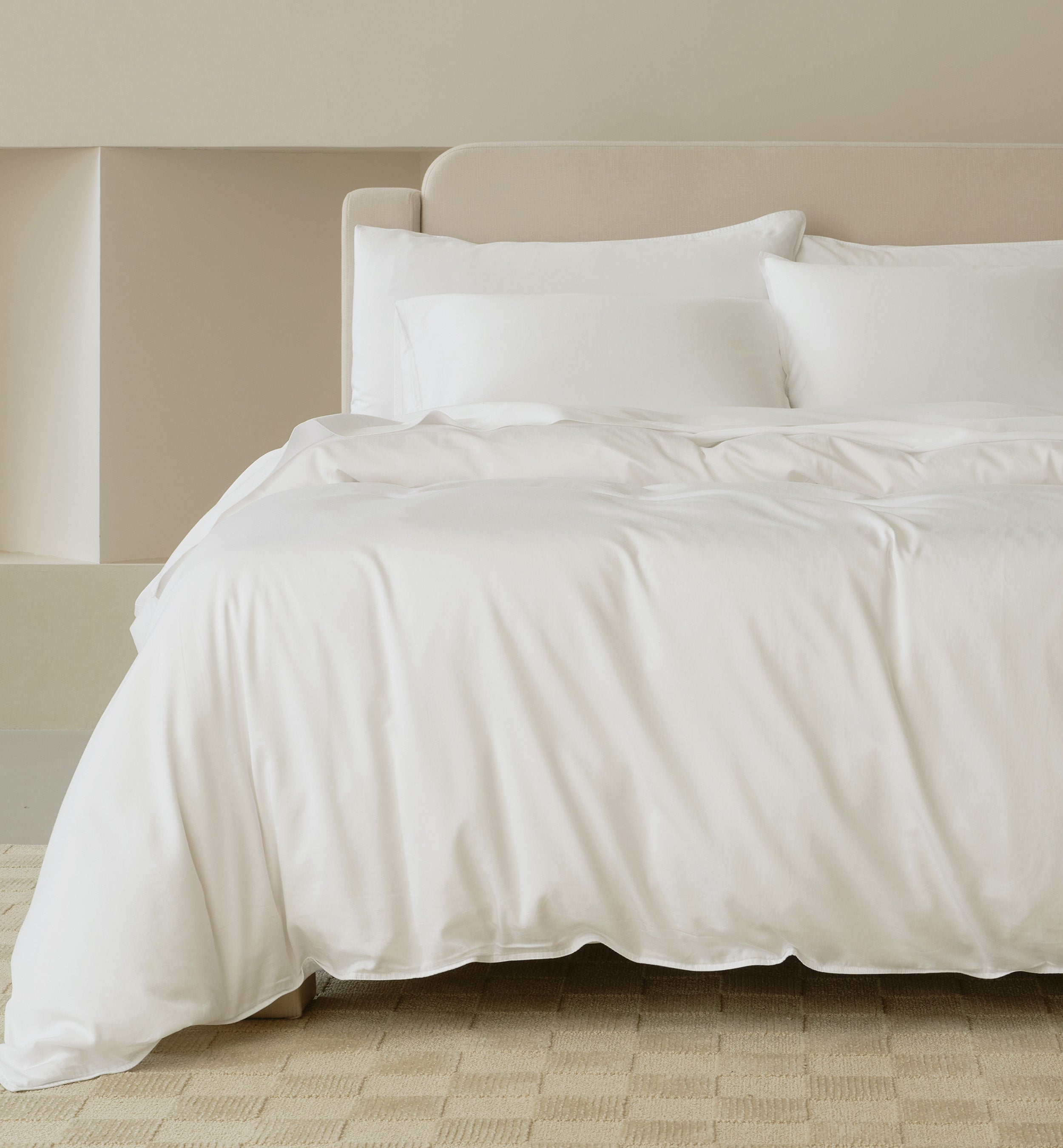 Perfect Blend 6535 Cotton TENCEL™ Sateen Duvet Cover Set - Double Stitch By Bedsure