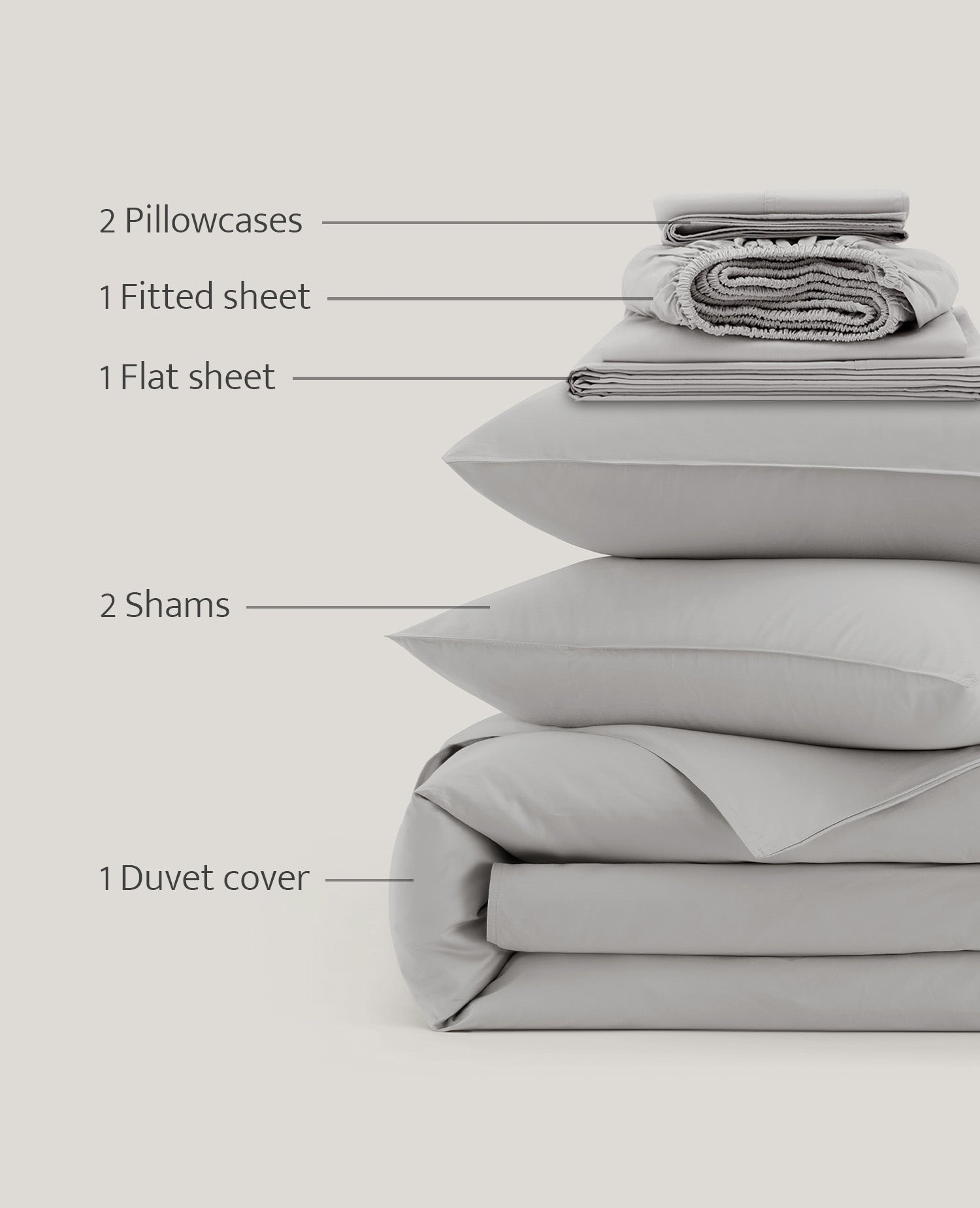 Pure Supima Cotton Sateen Collection Bundle