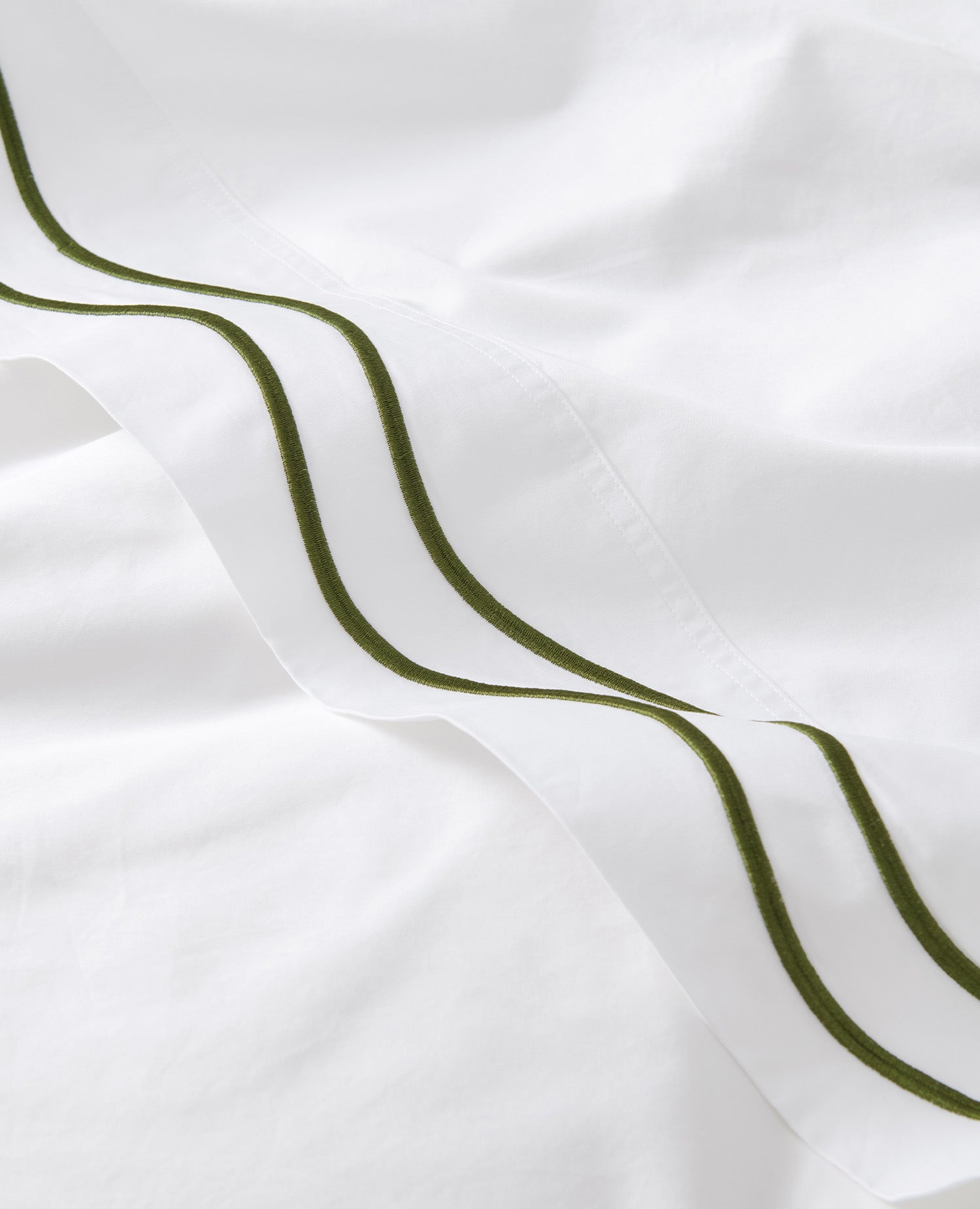 Pure Supima Cotton Sateen Embroidered Sheet Set