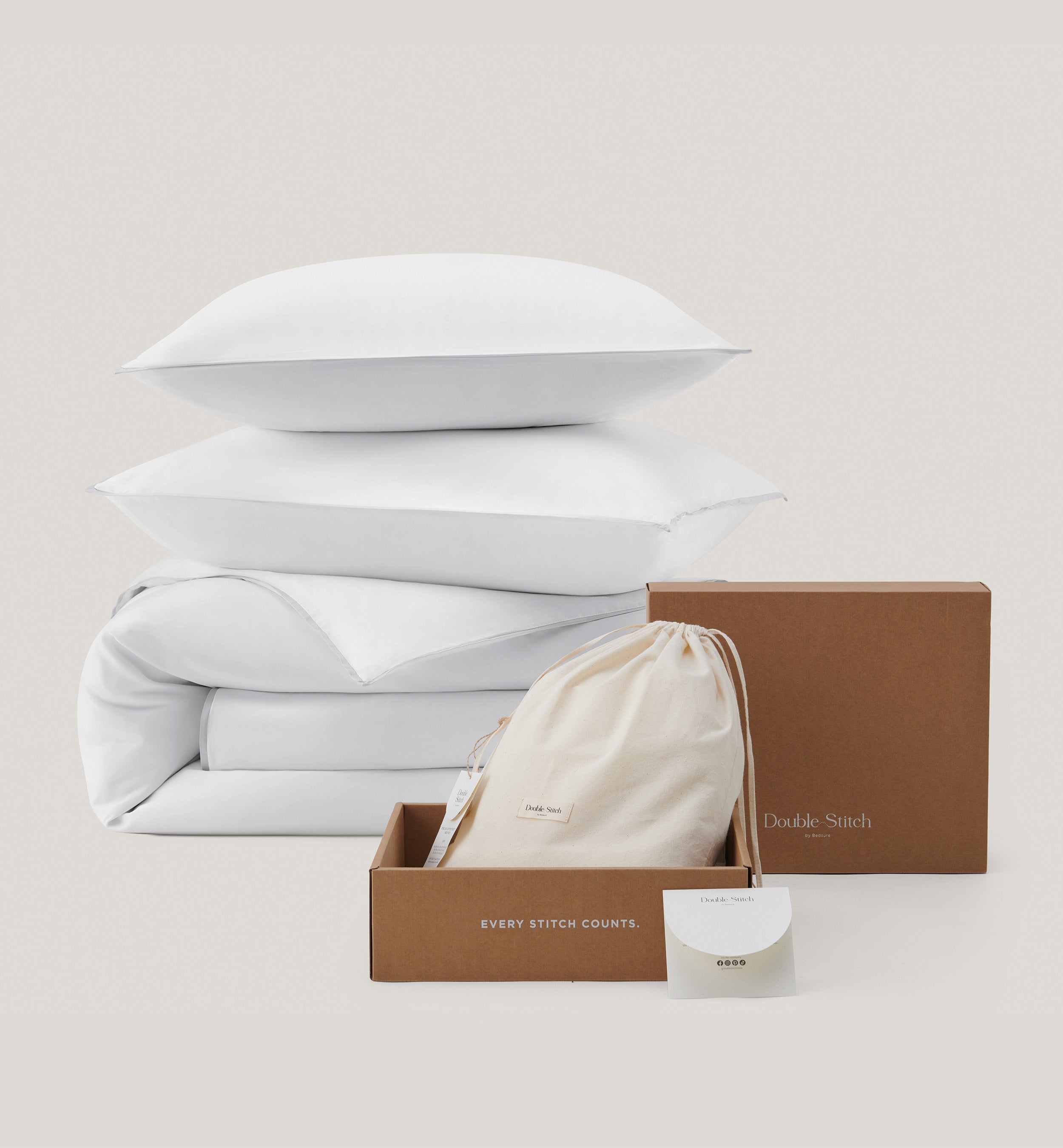 Frame Cotton TENCEL™ Sateen Duvet Cover Set