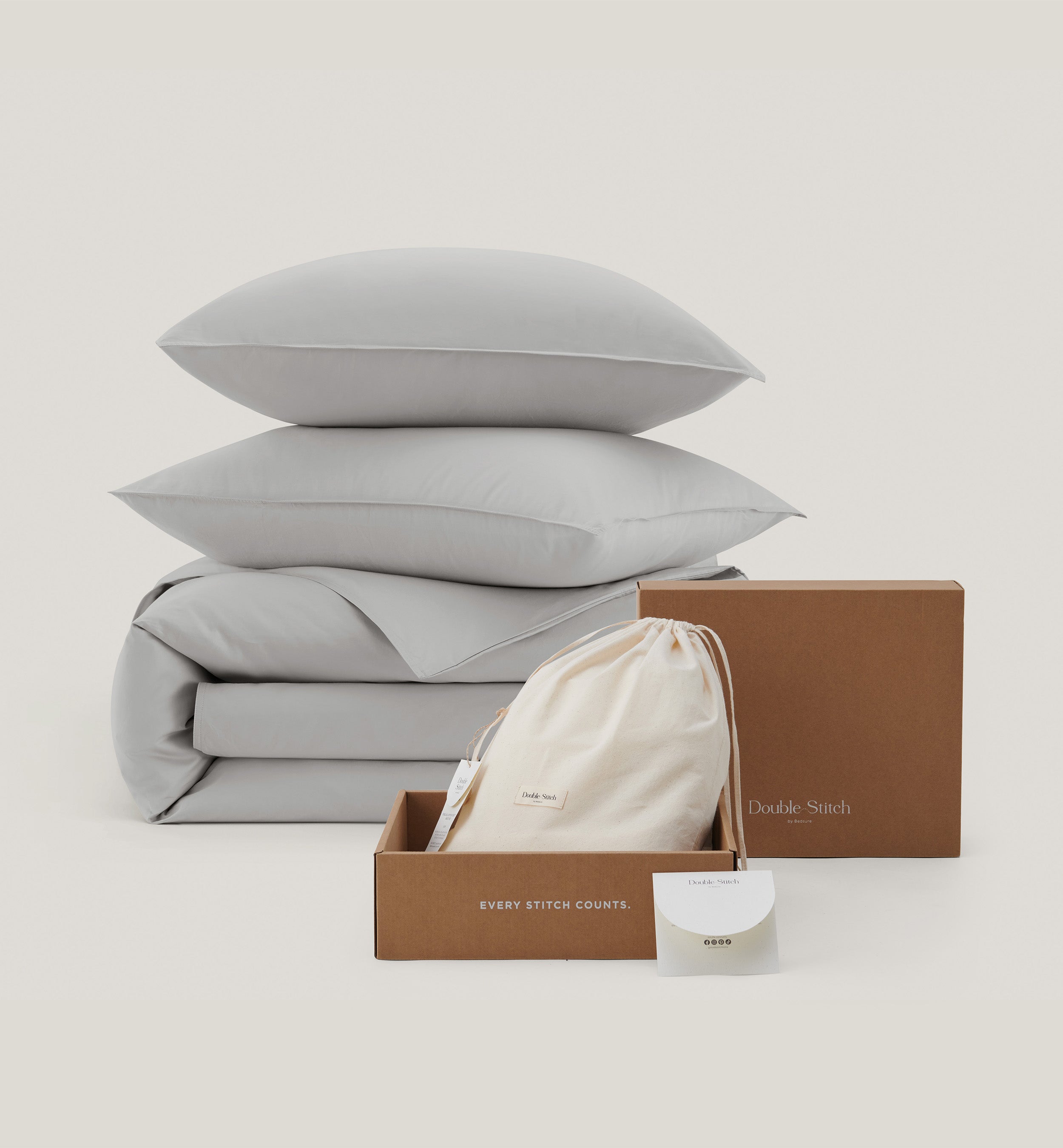 Pure Supima Cotton Sateen Duvet Cover Set