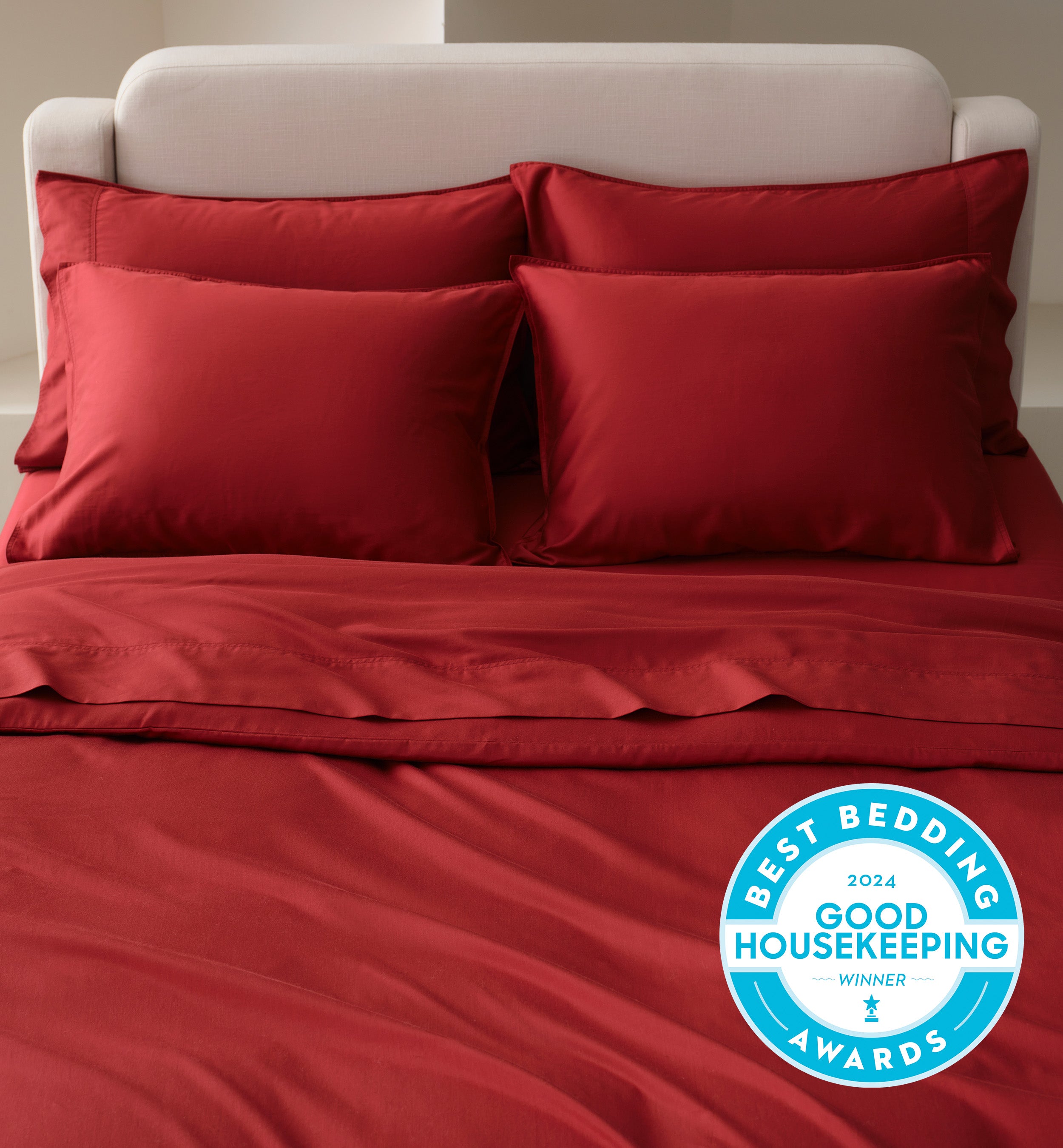 Perfect Blend 6535 Cotton TENCEL™ Sateen Duvet Cover Set - Double Stitch By Bedsure