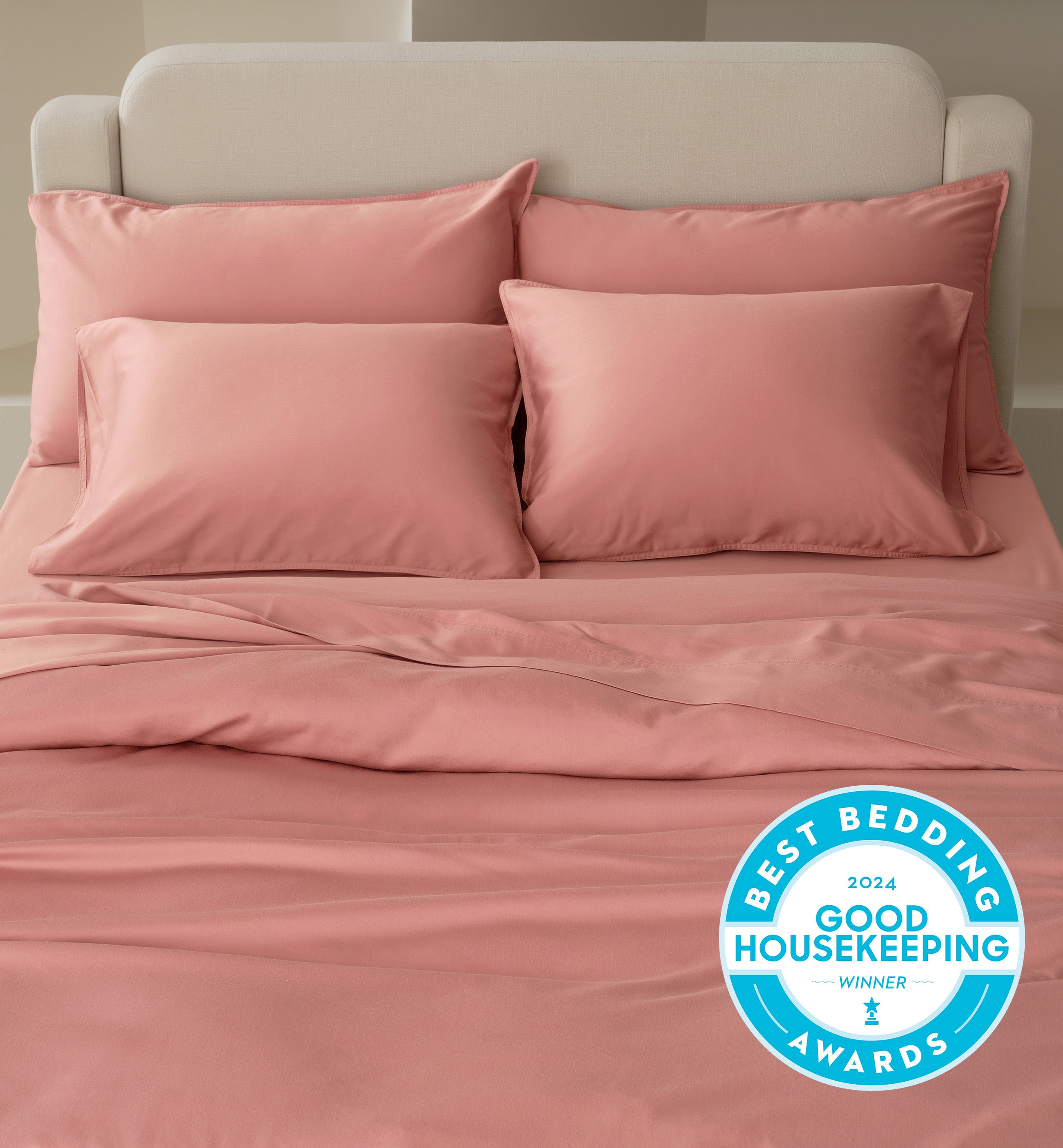 Perfect Blend 6535 Cotton TENCEL™ Sateen Duvet Cover Set - Double Stitch By Bedsure