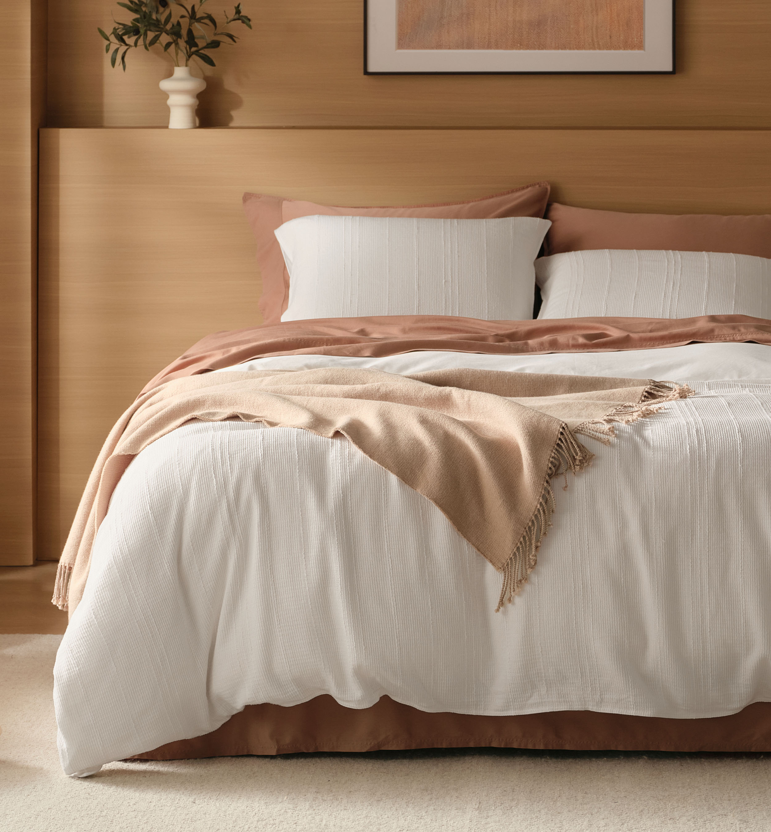 Striped Cotton TENCEL™ Duvet Cover Set