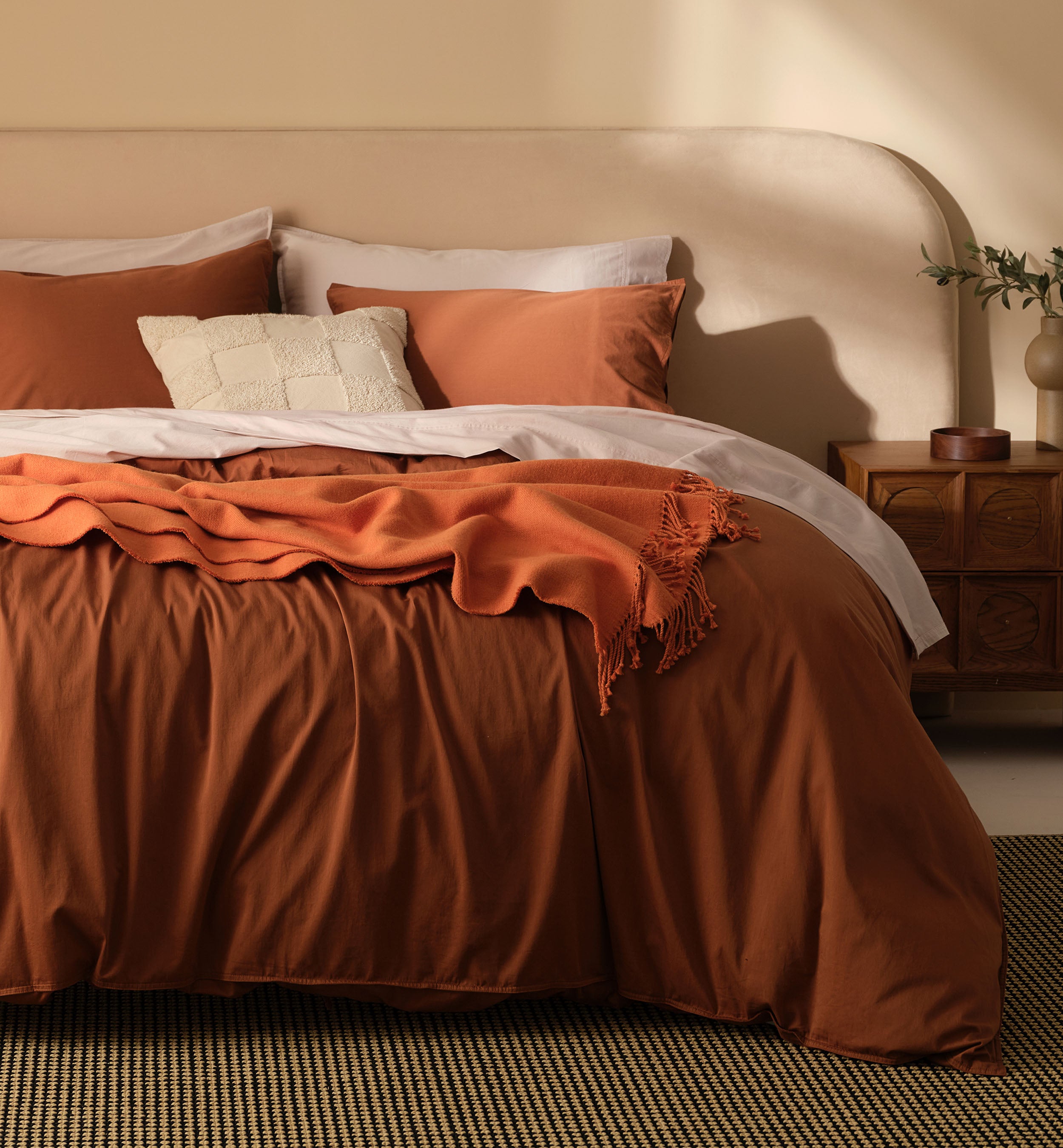 Mongolian Cashmere Cotton Duvet Cover Set