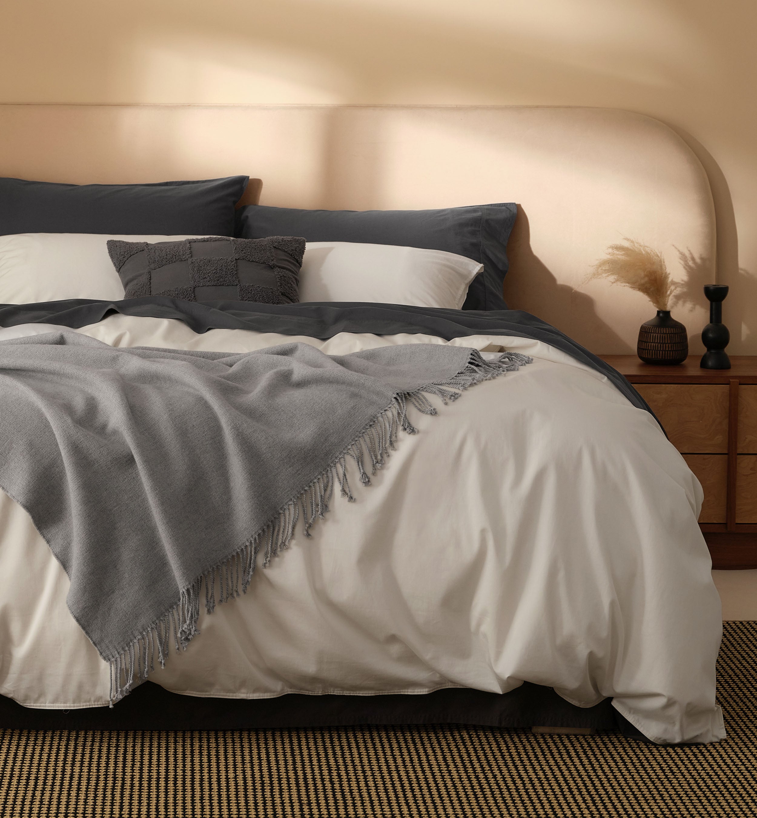 Mongolian Cashmere Cotton Duvet Cover Set