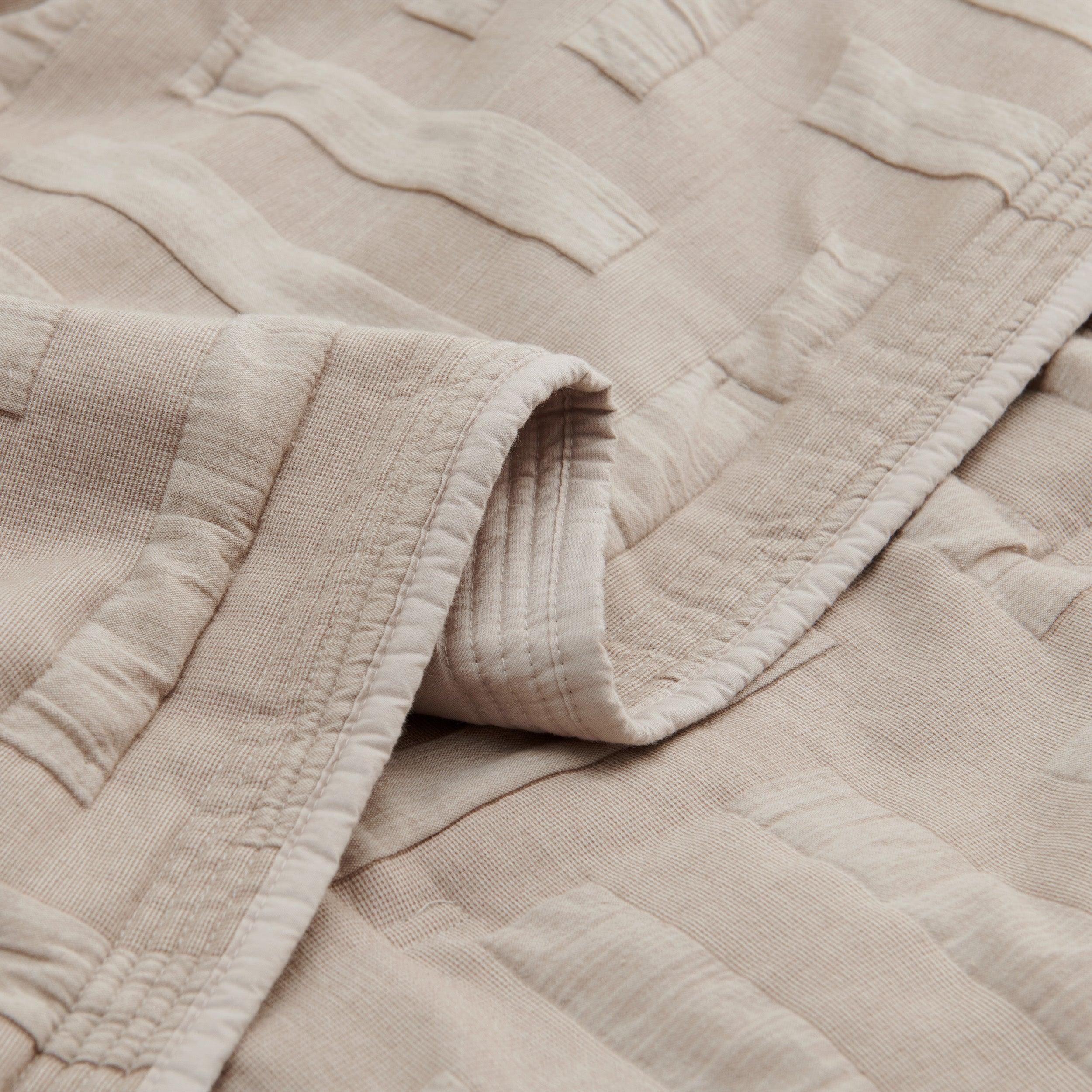 Cotton Jacquard Quilt Set - Double Stitch By Bedsure