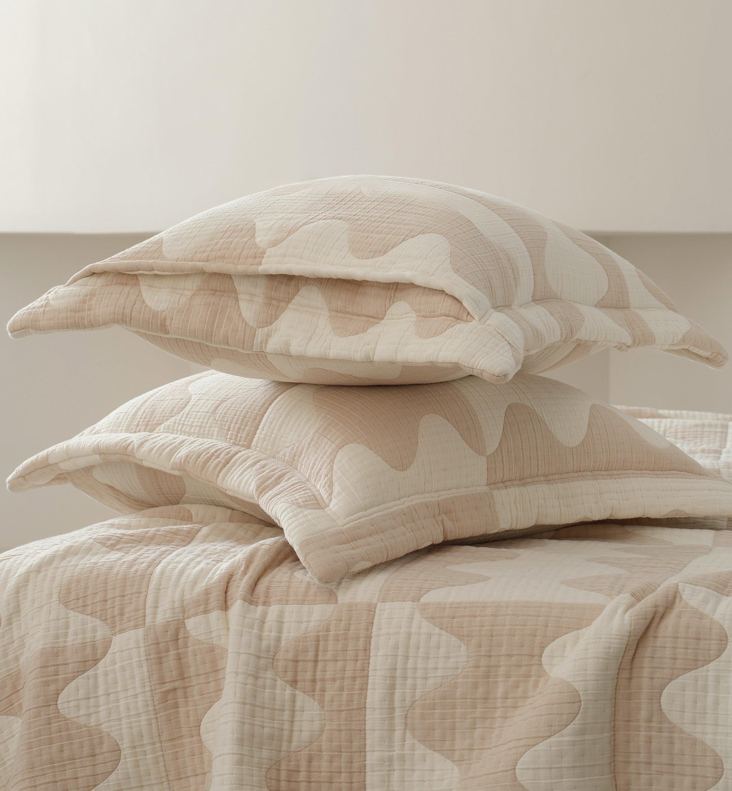 Matelasse Wave Coverlet Set - Double Stitch By Bedsure