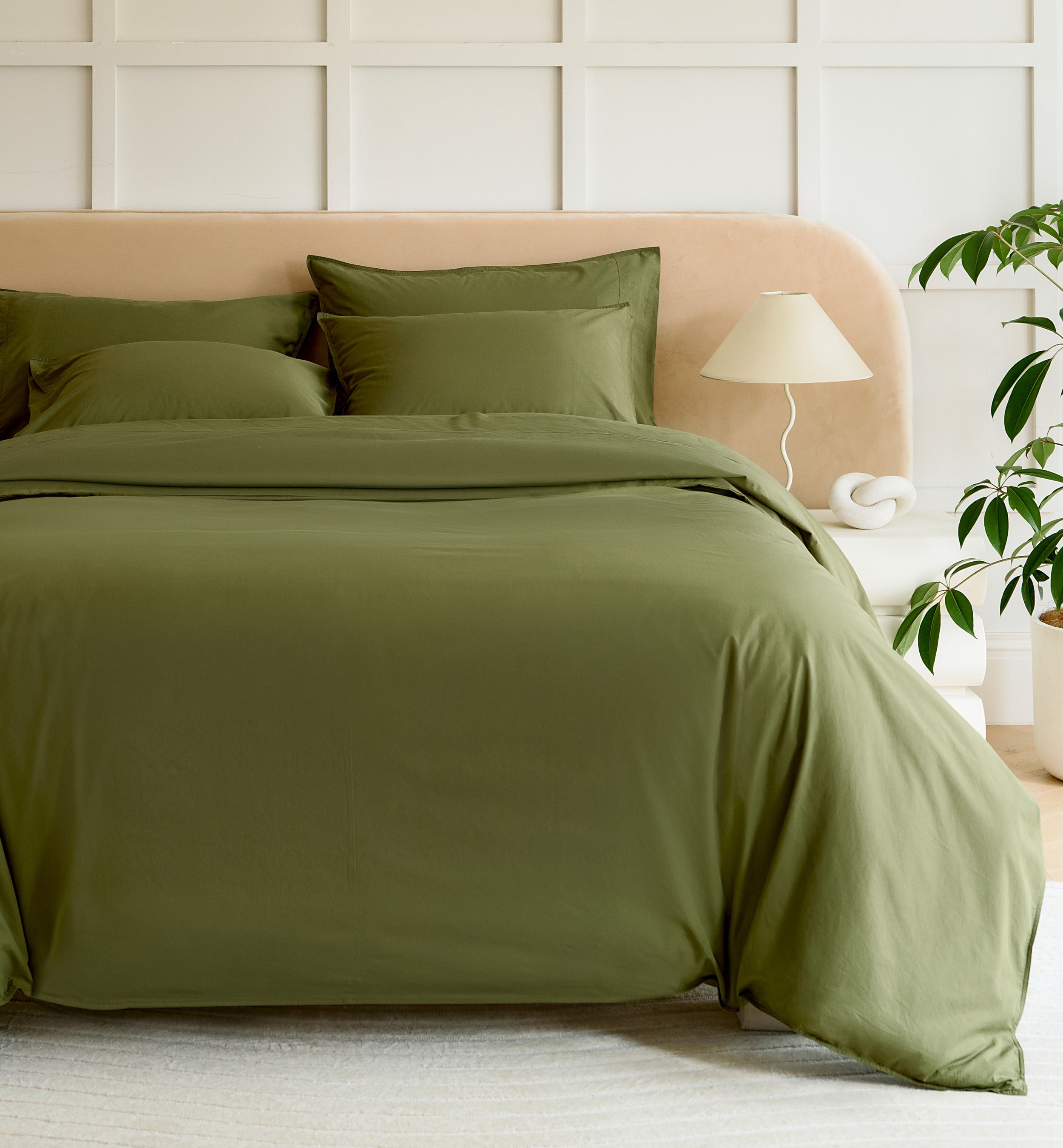 Cotton TENCEL™ Percale Duvet Cover Set - Double Stitch By Bedsure