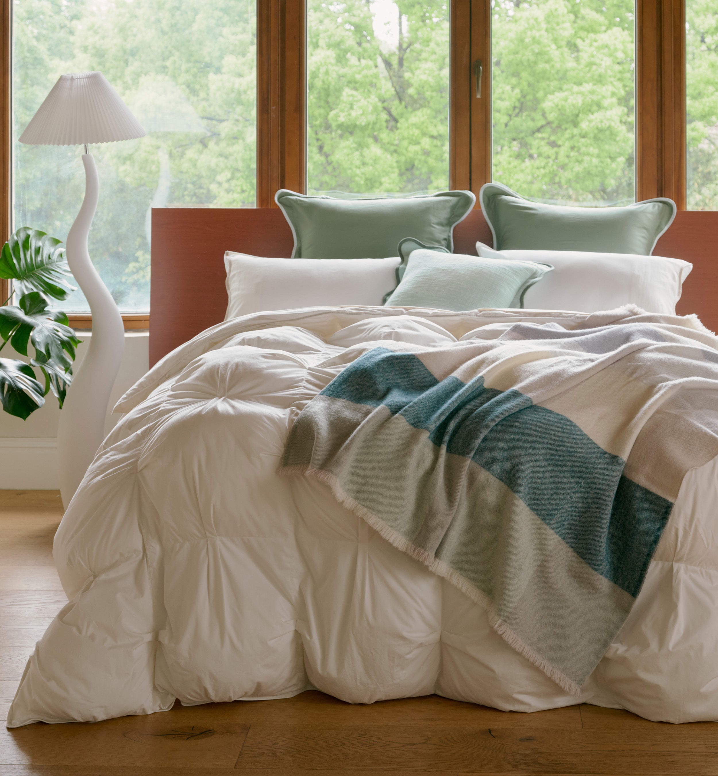 Pinch Pleated Cotton Comforter - Double Stitch By Bedsure