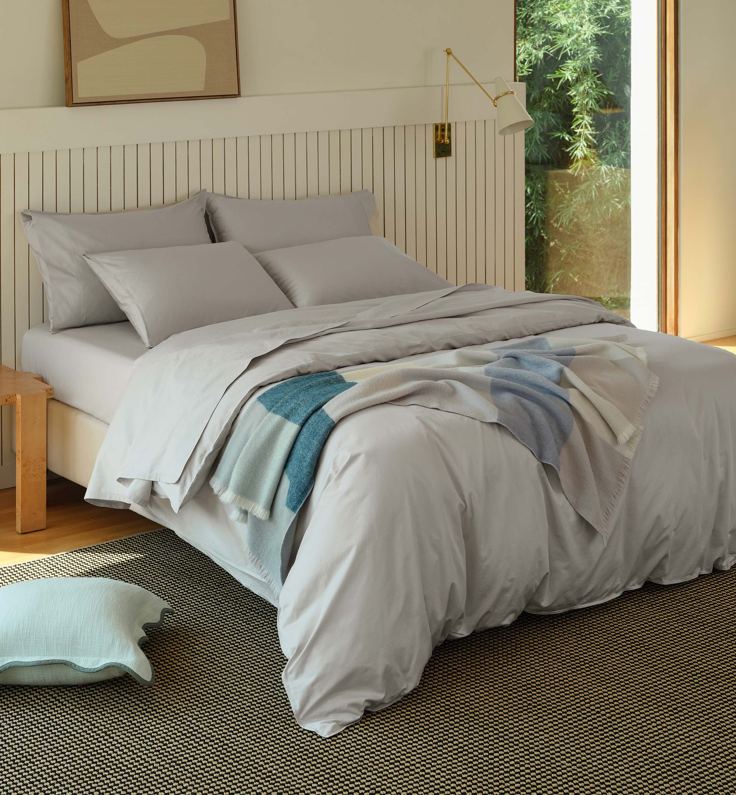 Pure Supima Cotton Sateen Duvet Cover Set