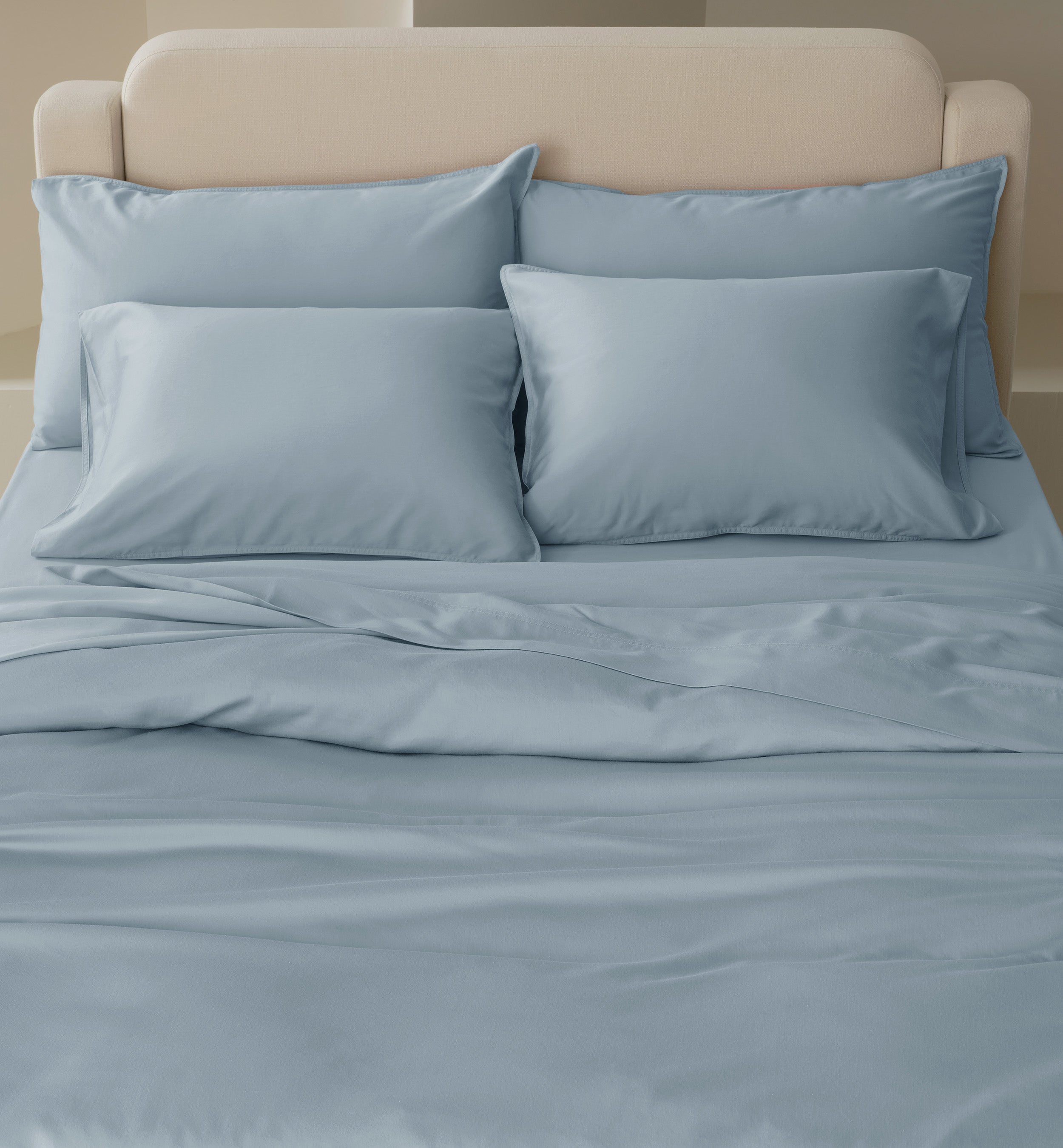 Perfect Blend 6535 Cotton TENCEL™ Sateen Duvet Cover Set - Double Stitch By Bedsure