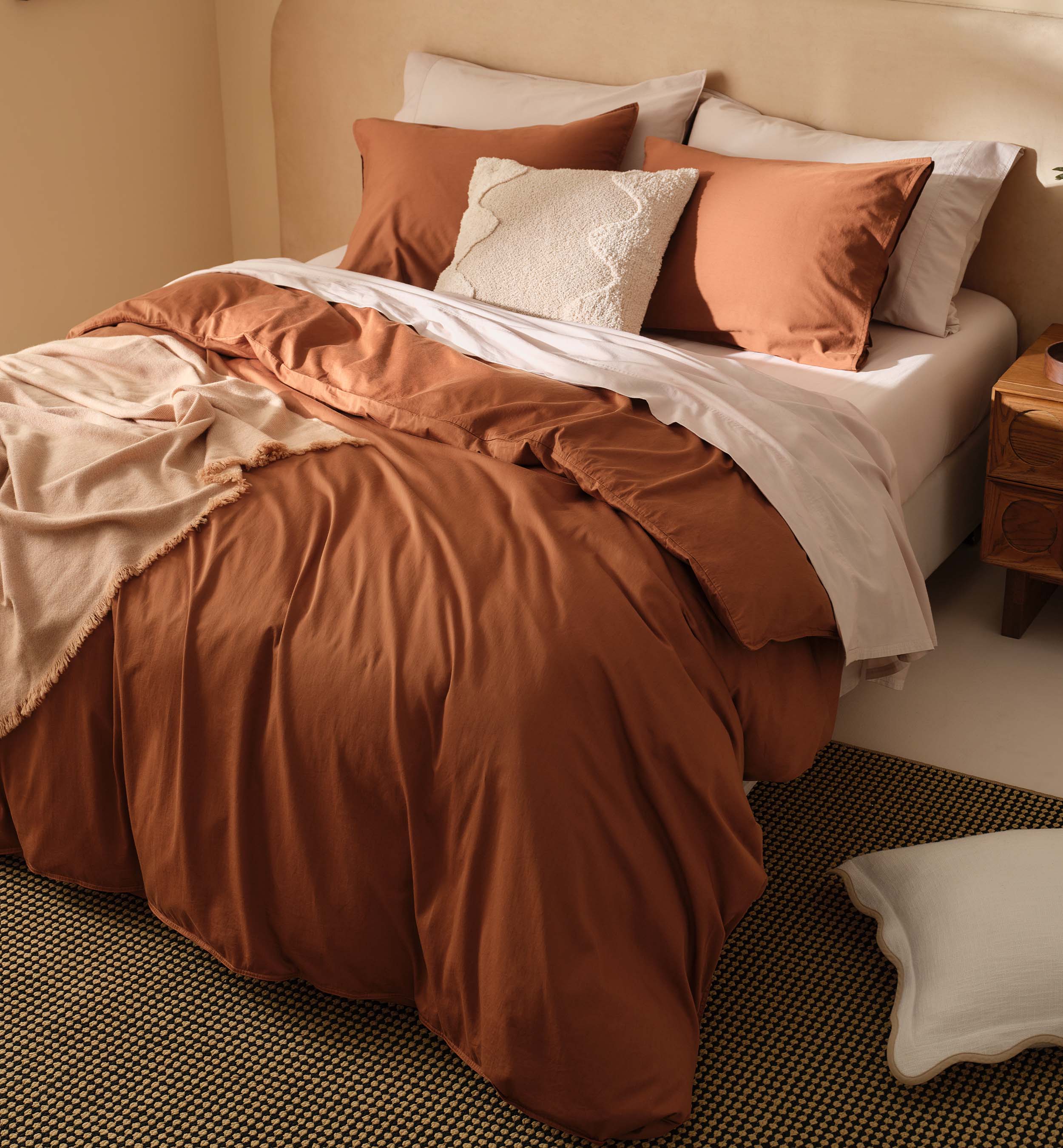 Mongolian Cashmere Cotton Duvet Cover Set