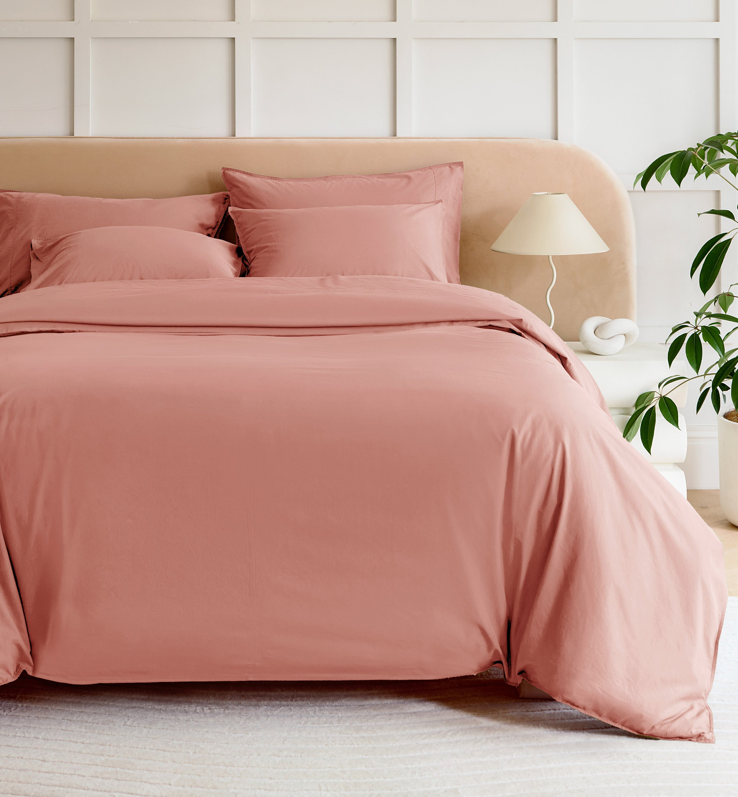 Cotton TENCEL™ Percale Duvet Cover Set - Double Stitch By Bedsure