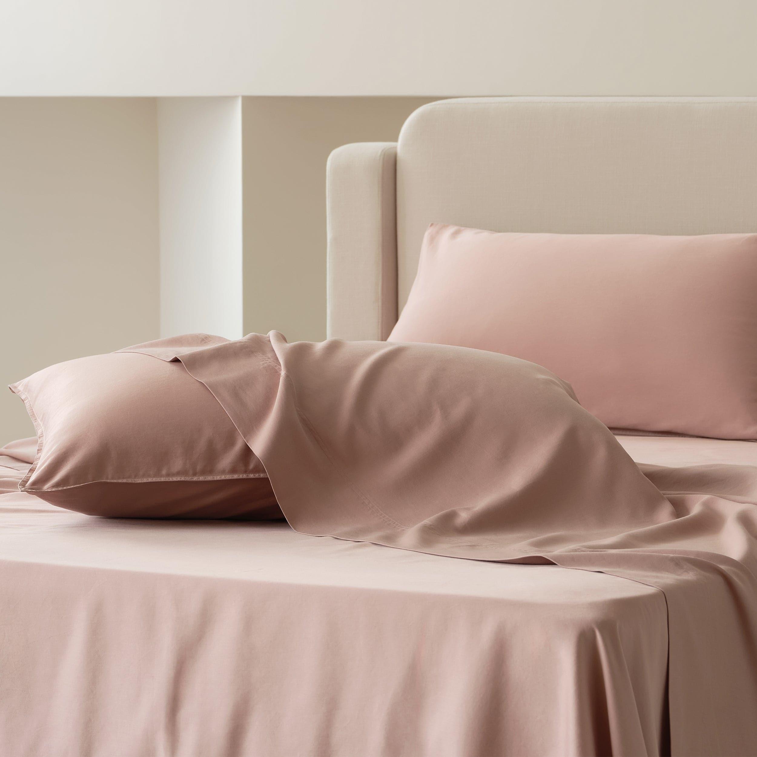Dress your queen size bed with a cozy sheet set.
