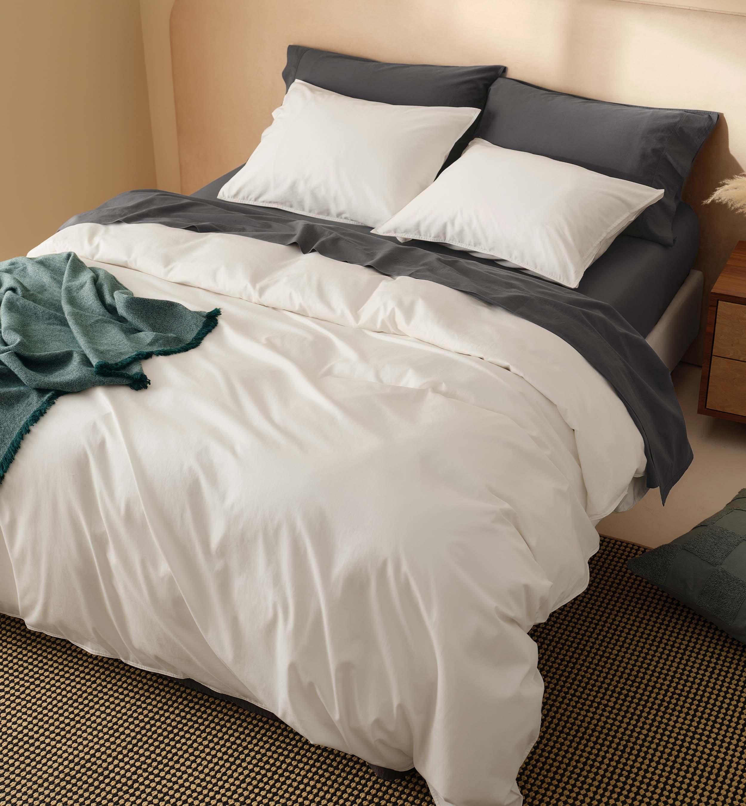 Mongolian Cashmere Cotton Duvet Cover Set