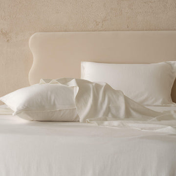  Double Stitch by Bedsure Linen Lyocell Sheets - Deep