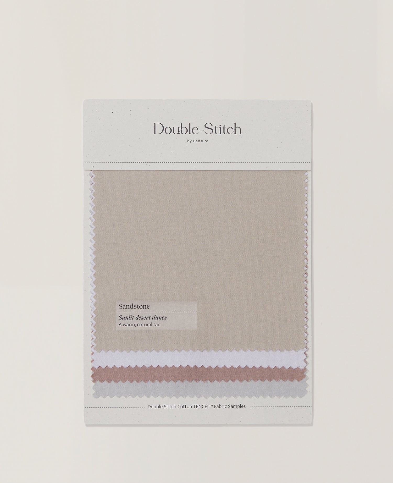 Cotton TENCEL™ Sateen Fabric Swatch - Double Stitch By Bedsure