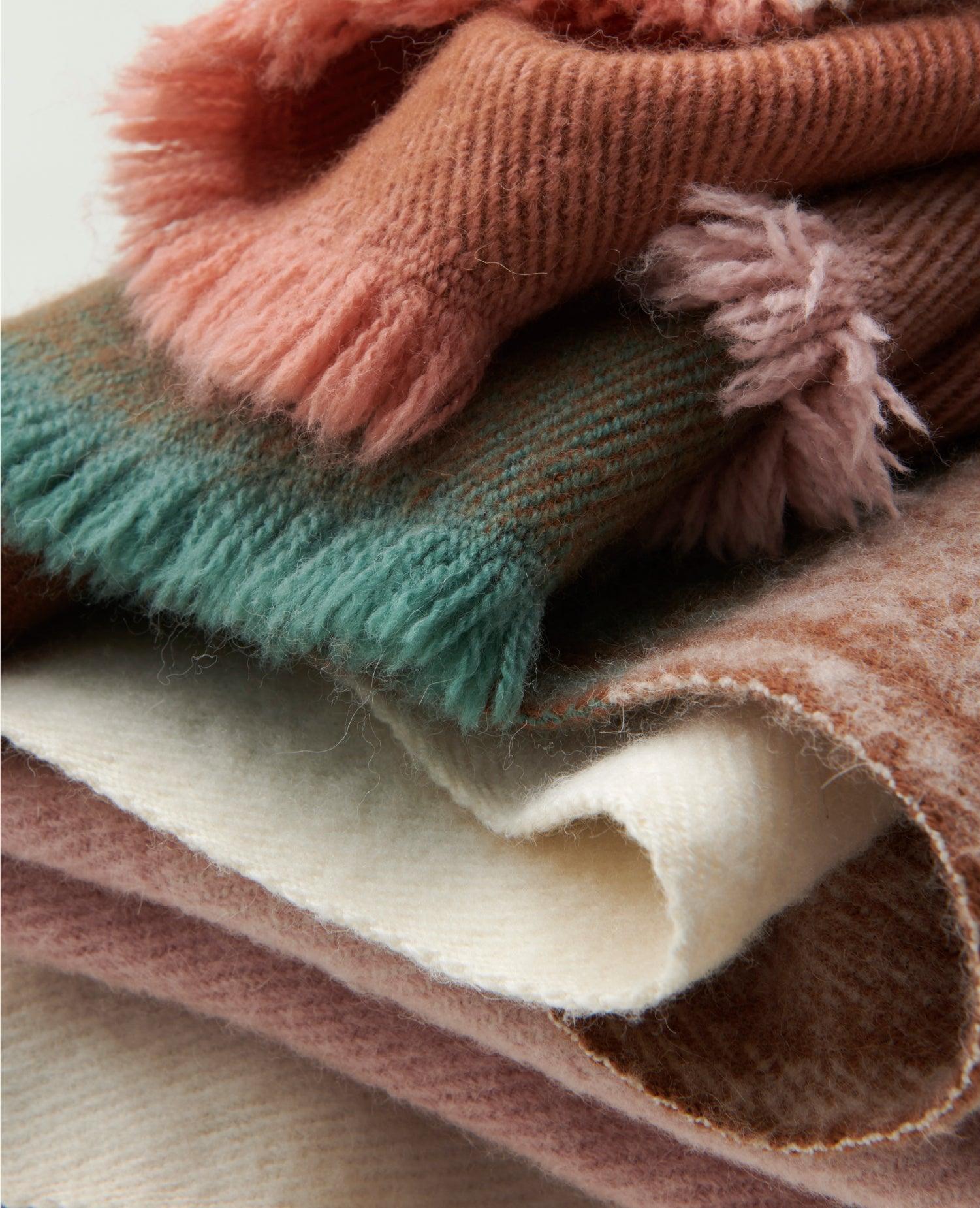 Alpaca-Wool Plaid Throw Blanket - Double Stitch By Bedsure