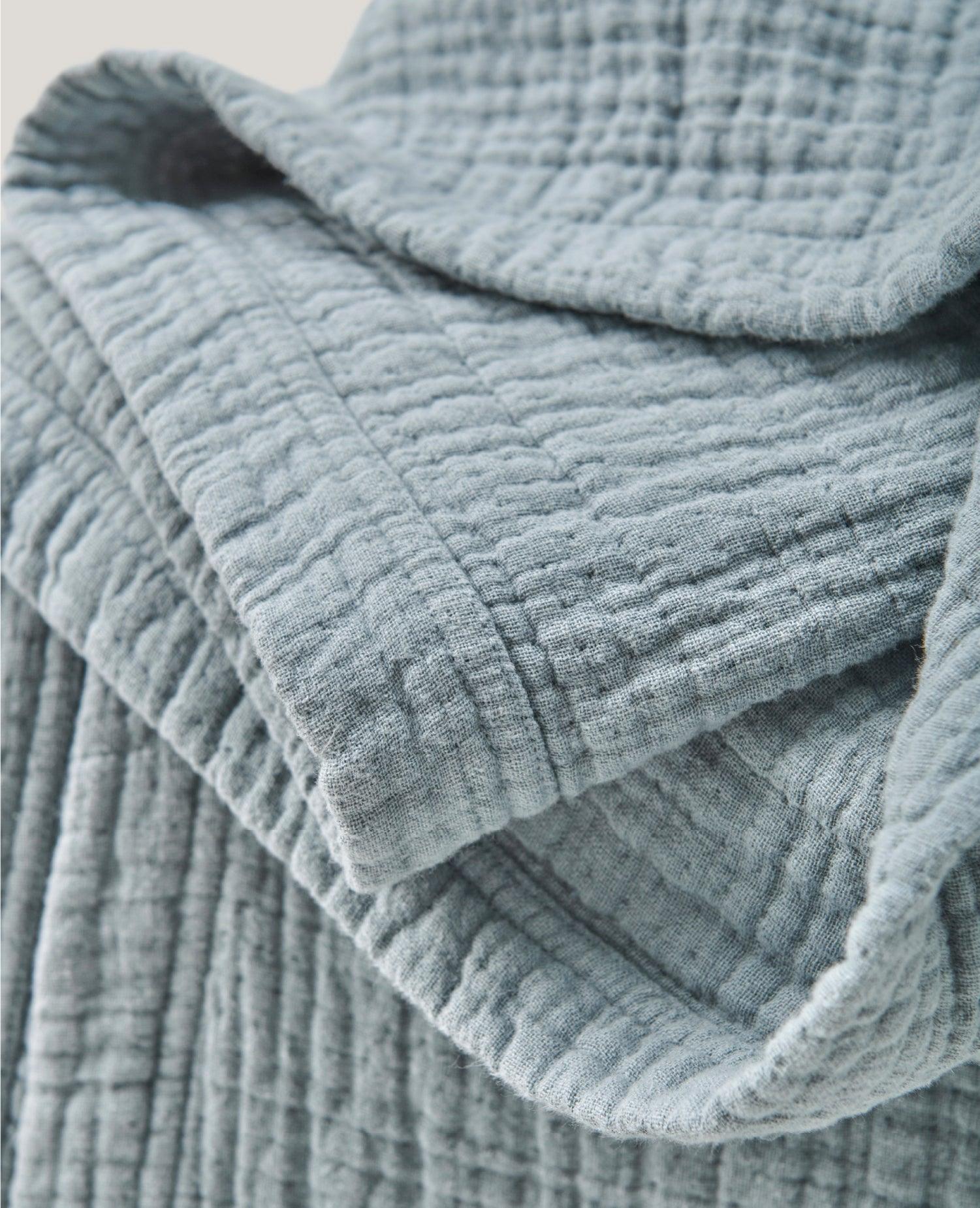 Linen Cotton Throw Blanket - Double Stitch By Bedsure