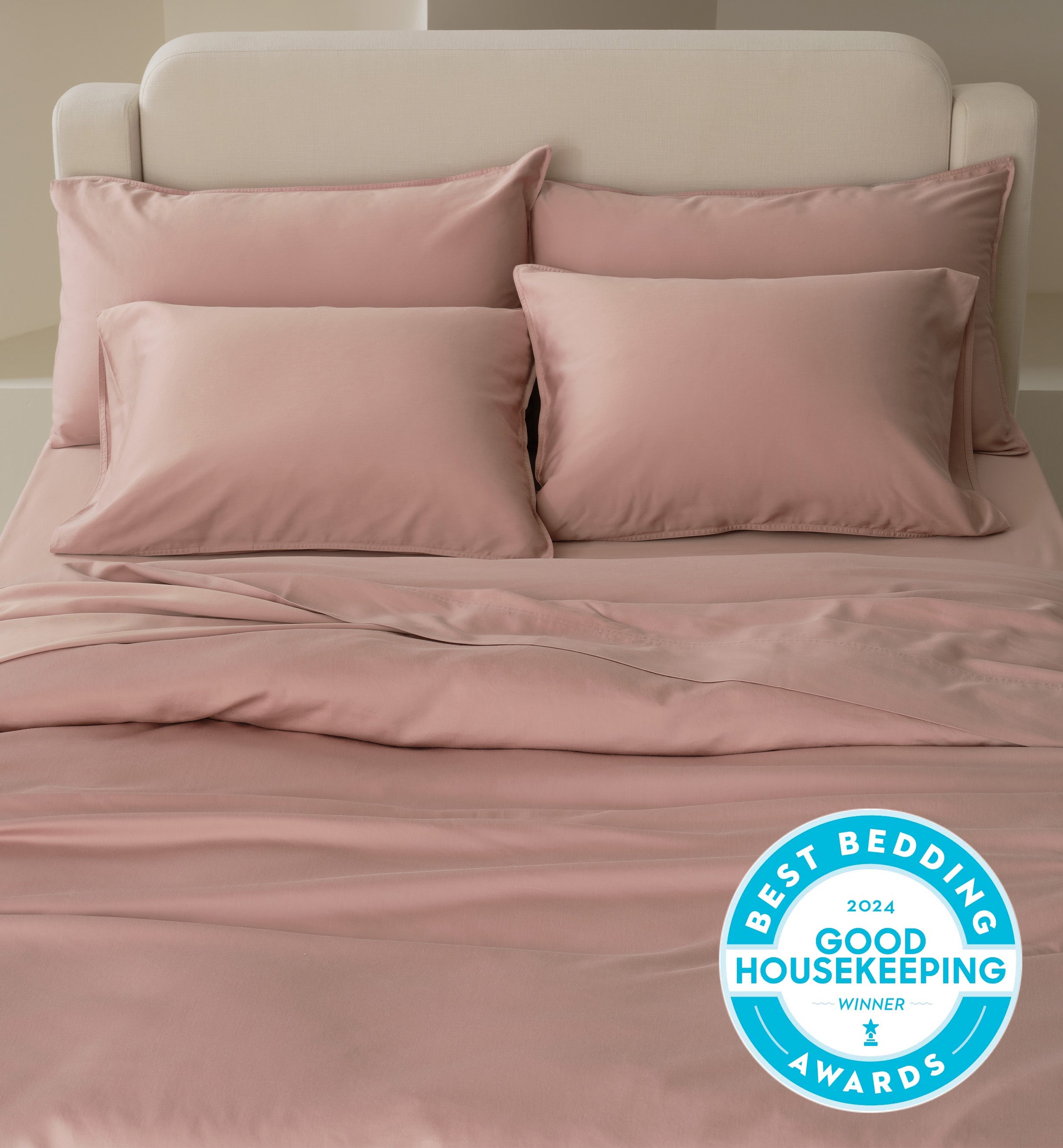 Perfect Blend 6535 Cotton TENCEL™ Sateen Duvet Cover Set - Double Stitch By Bedsure