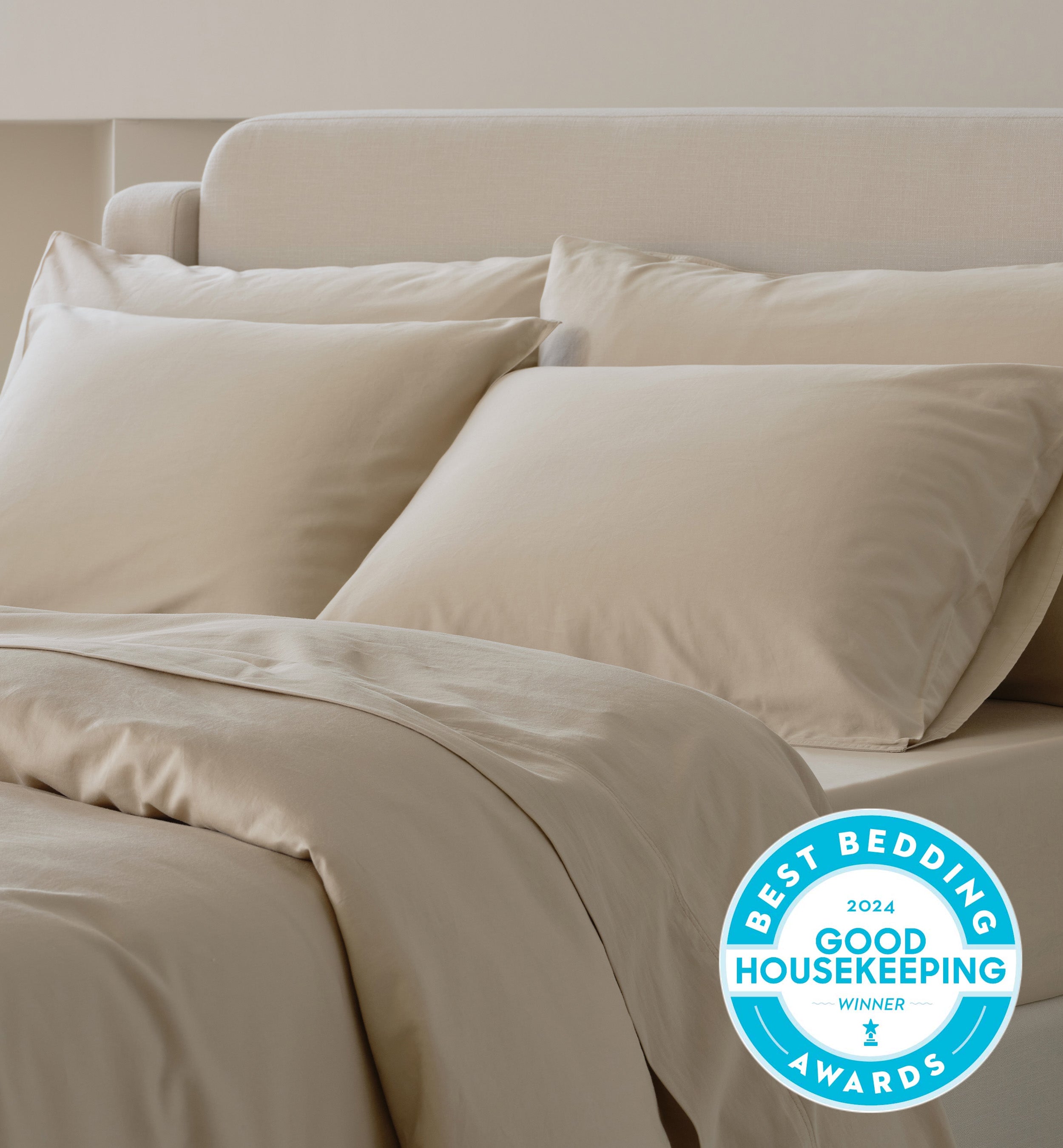 Perfect Blend 6535 Cotton TENCEL™ Sateen Duvet Cover Set - Double Stitch By Bedsure